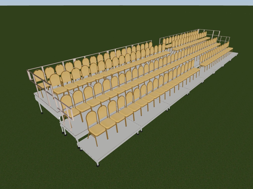 tiered seating hire , seating hire , seating for events , 