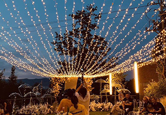 outdoor fairy lights , fairlights hire , fairy lights rental ,