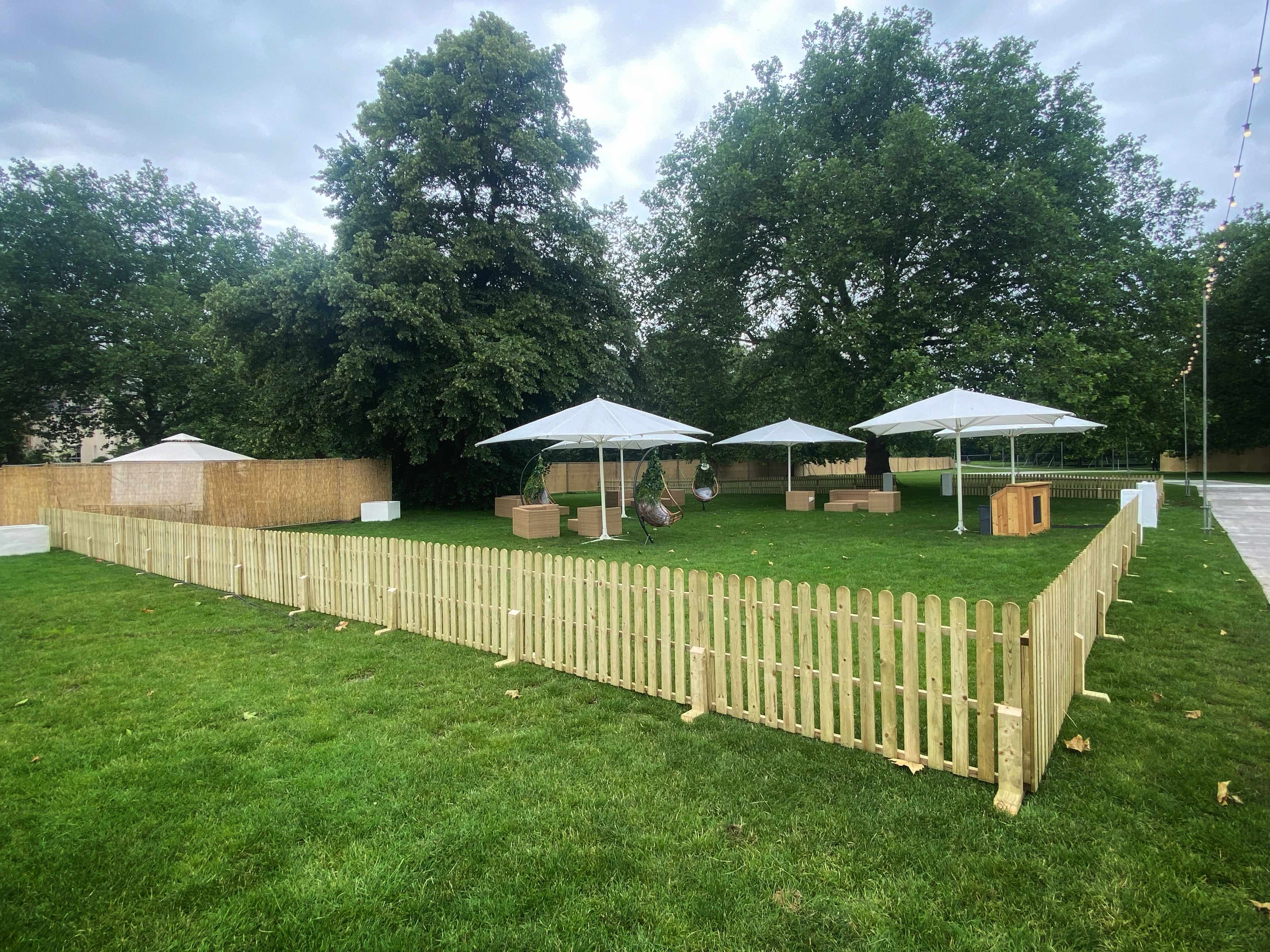 rustic picket fence hire , fencing hire , picket fence hire , natural fencing hire ,