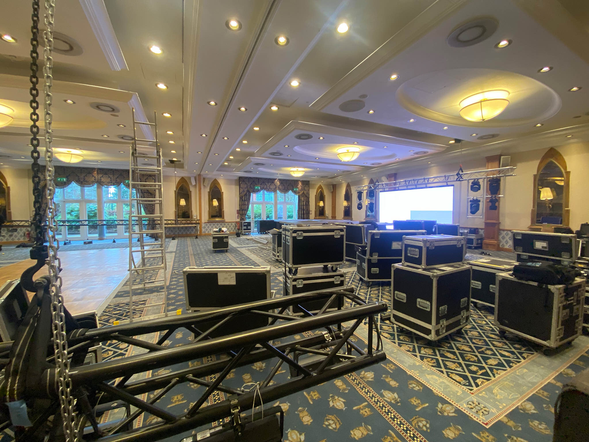 amazon event , amazon trussing , tilbury docks events , tilbury docks amazon event , london truss hire , truss hire london , 