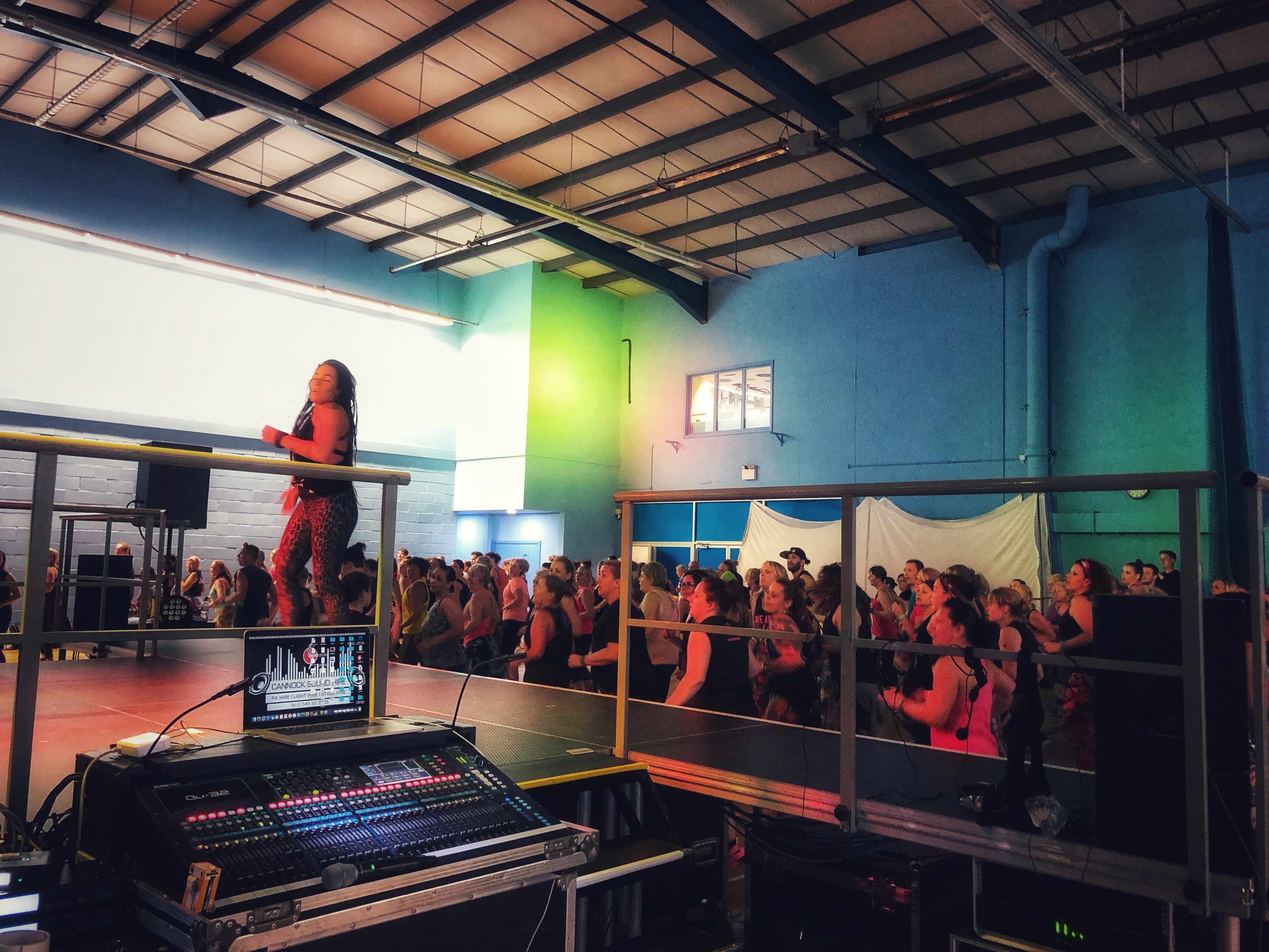 Ribby Hall fitness 2019 stage hire