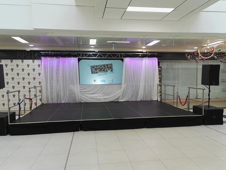 Stage deck platform riser hire from Stage Men