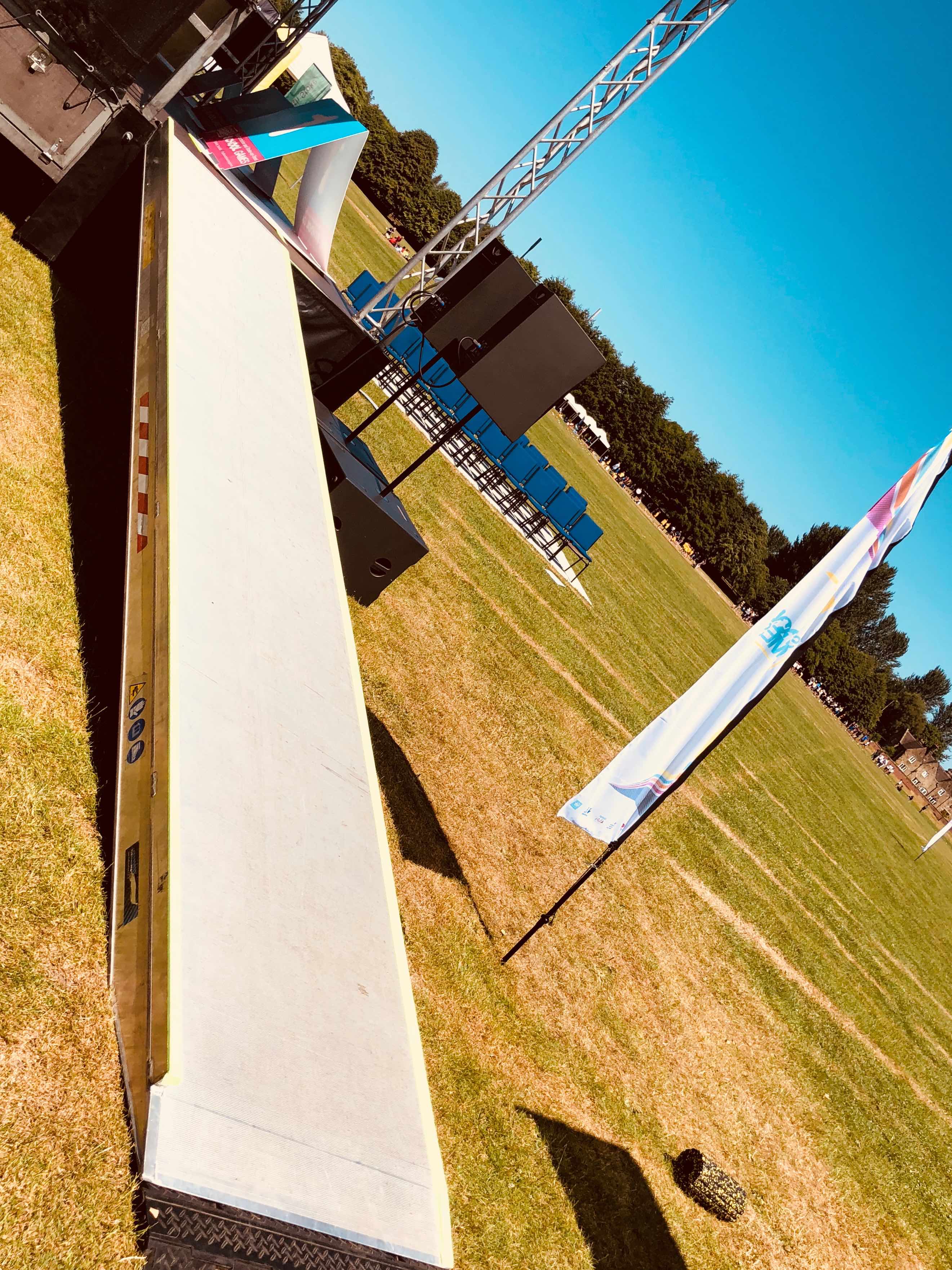 stage loading ramp hire , ramp hire , lorry ramp hire , large loading ramp hire , truck ramp hire , 6m ramp hire , 