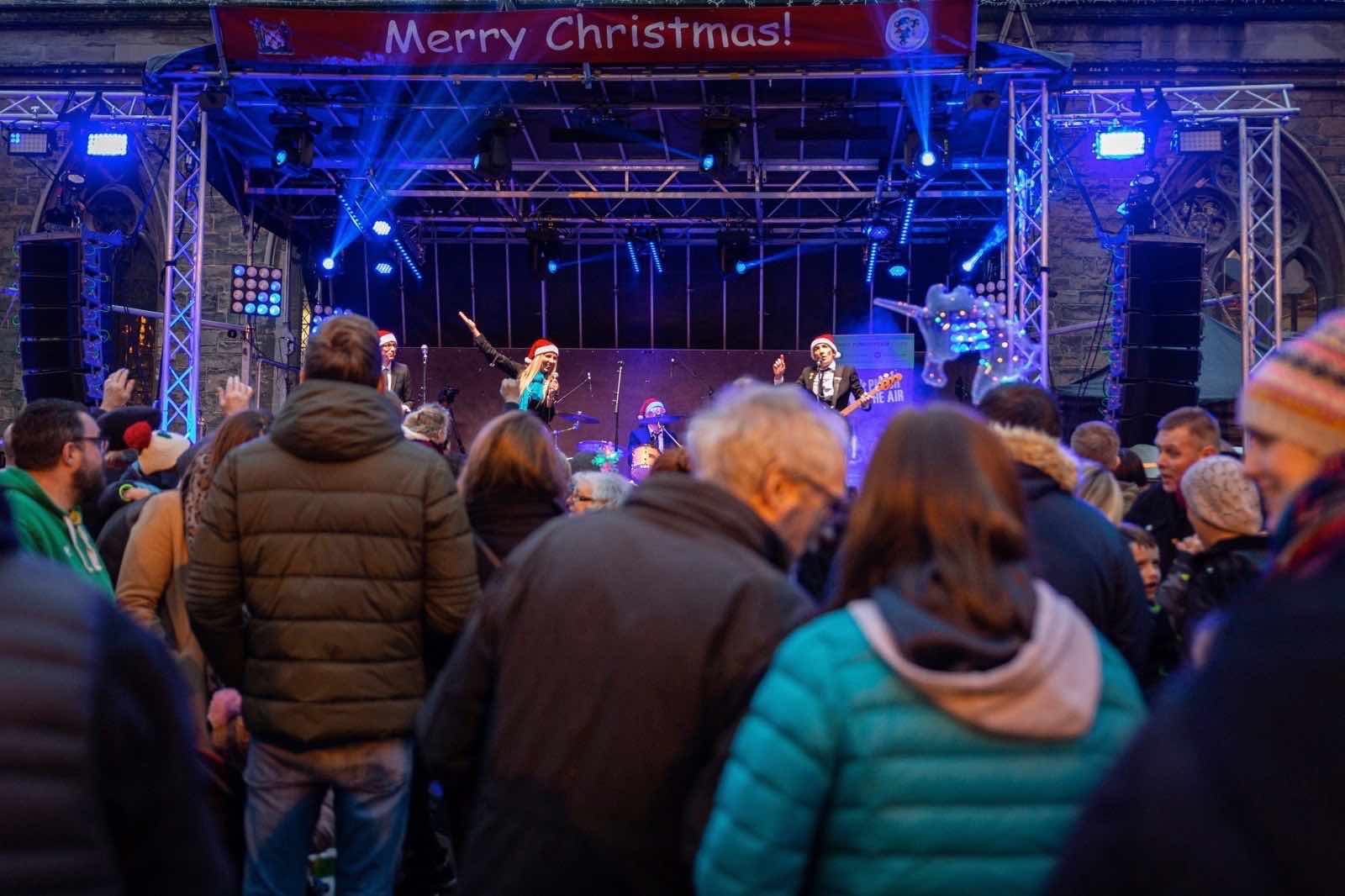 Lichfield christmas lights , stage hire , stage hire in Birmingham , Birmingham stage hire , west midlands stage hire , 