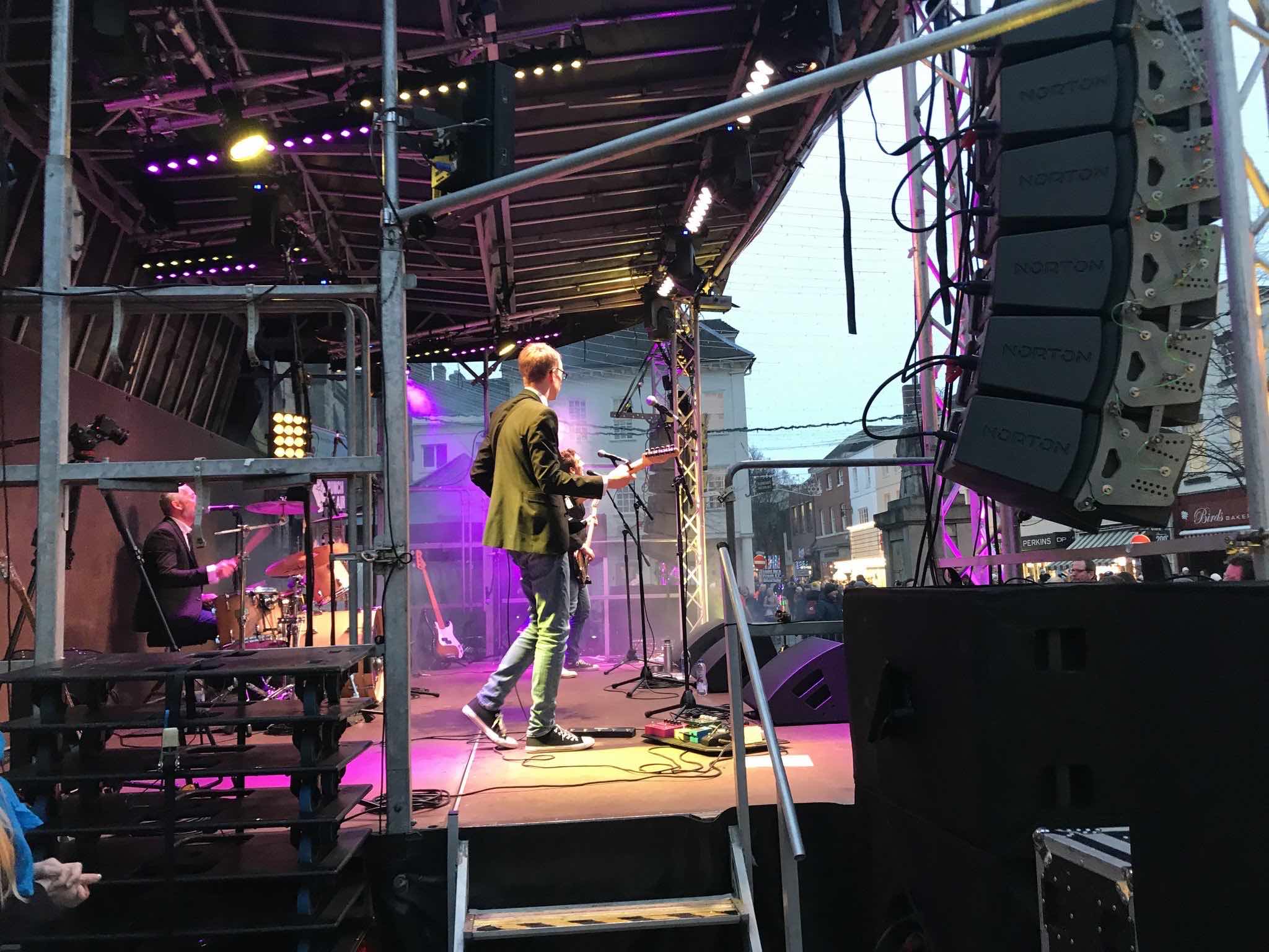 Lichfield christmas lights , stage hire , stage hire in Birmingham , Birmingham stage hire , west midlands stage hire , 