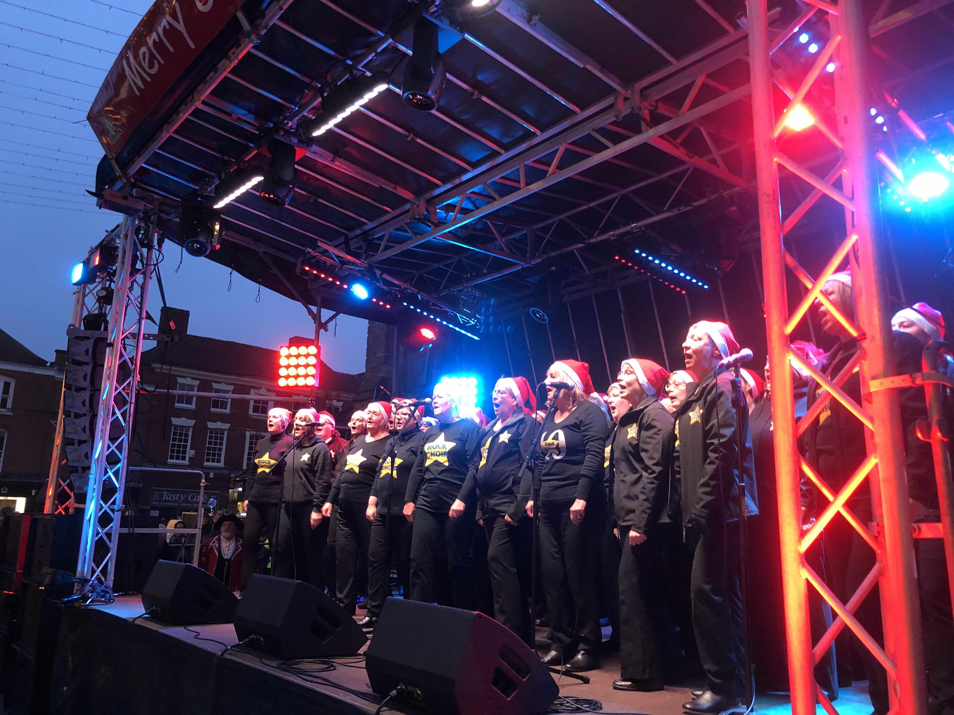 Lichfield christmas lights , stage hire , stage hire in Birmingham , Birmingham stage hire , west midlands stage hire , 
