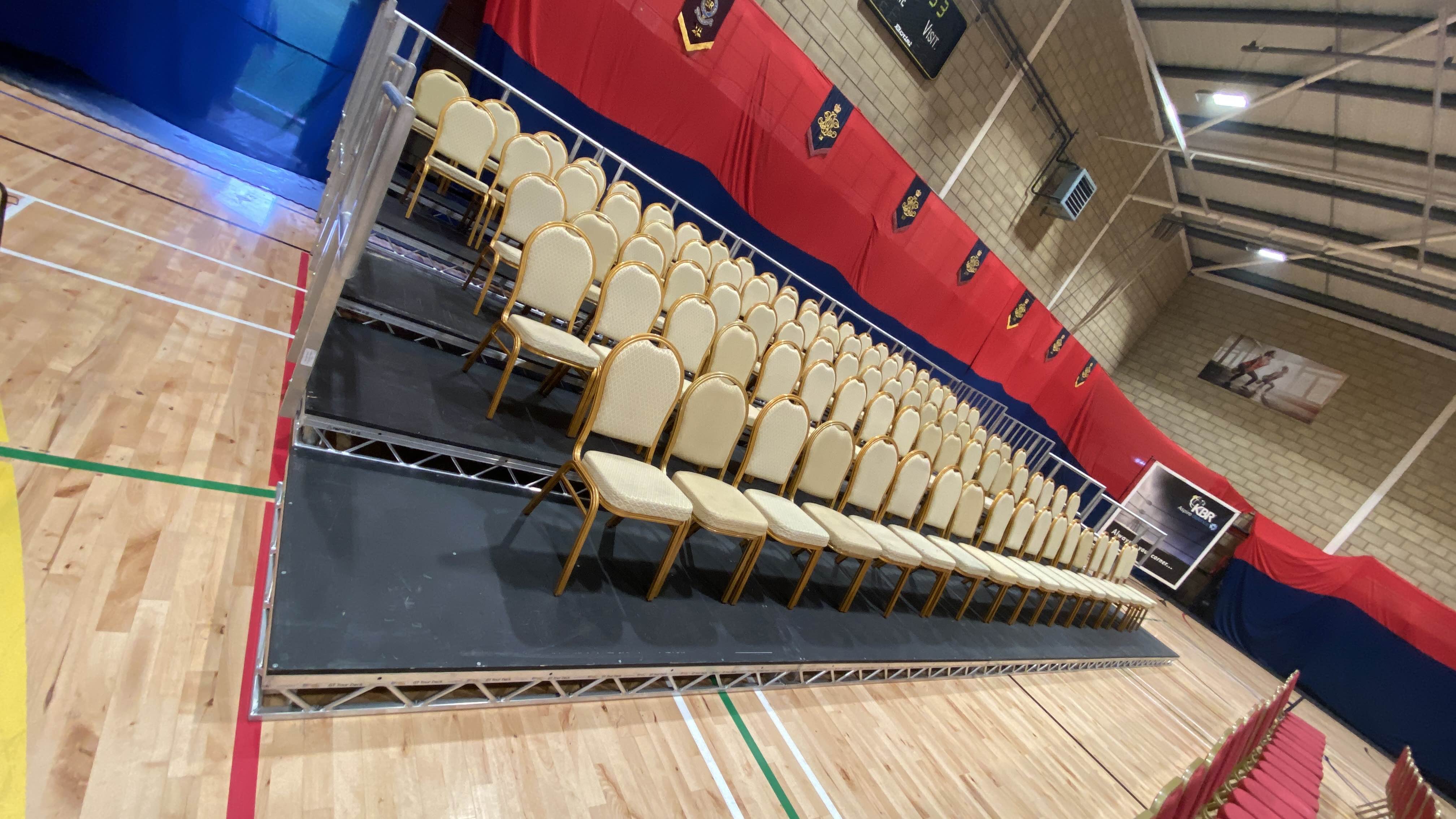 tired staging hire , tiered seating hire , stage seating hire , raised seating hire ,